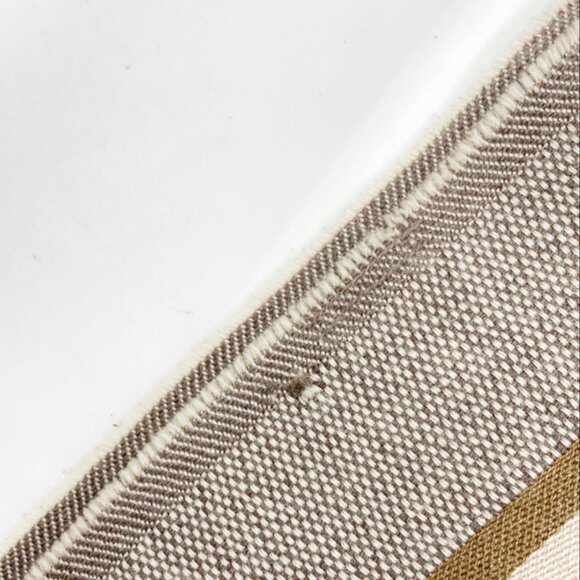 GUCCI women's full-pattern brown wool scarf - Picture 6 of 7